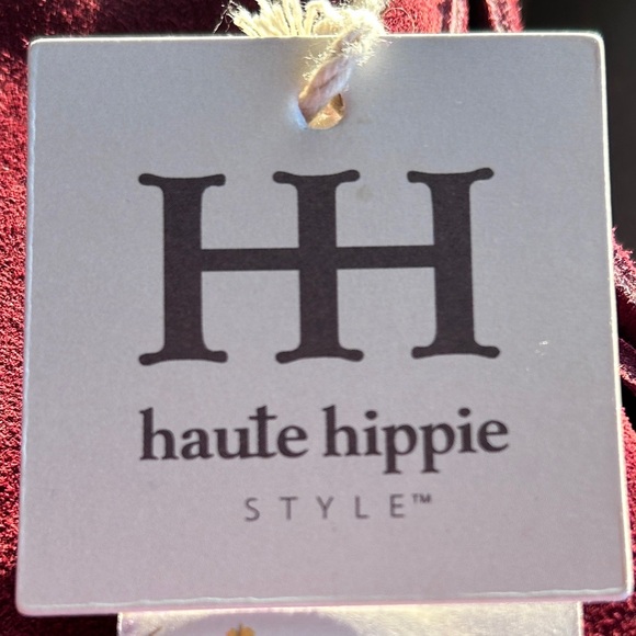 Haute Hippie Fringe Suede Bucket Bag Burgundy / Wine Boho Slouchy design ⭐️NWT⭐️ - Picture 5 of 15